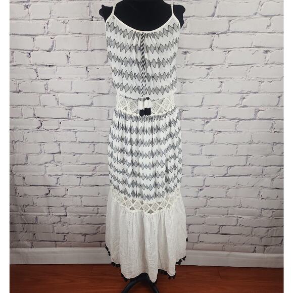 Barok Dress Women S/M Maxi Bohemian lagenlook Crochet Geometric Summer Boho Chic - Picture 1 of 8
